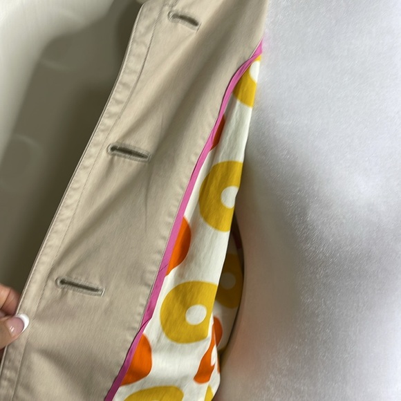 J. Crew Women’s Utility Belted Button Down Short Trench Coat Jacket Tan Size 4 - Picture 15 of 16